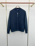 TEXTURED ZIP-UP BOMBER JACKET