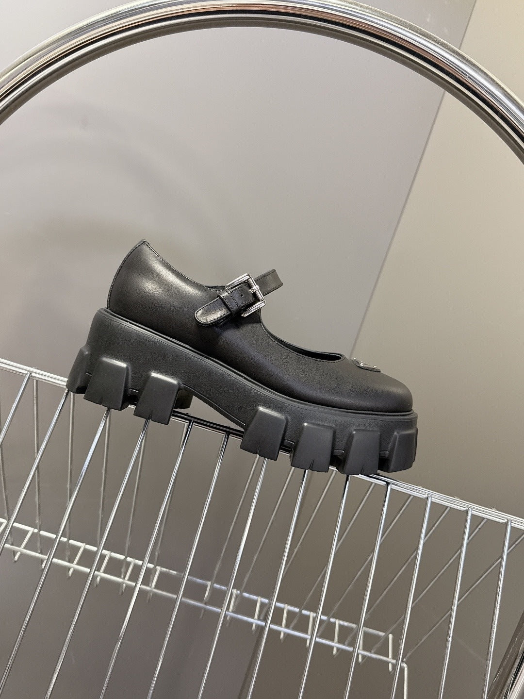 PLATFORM MARY JANE SHOES WITH BUCKLE STRAP