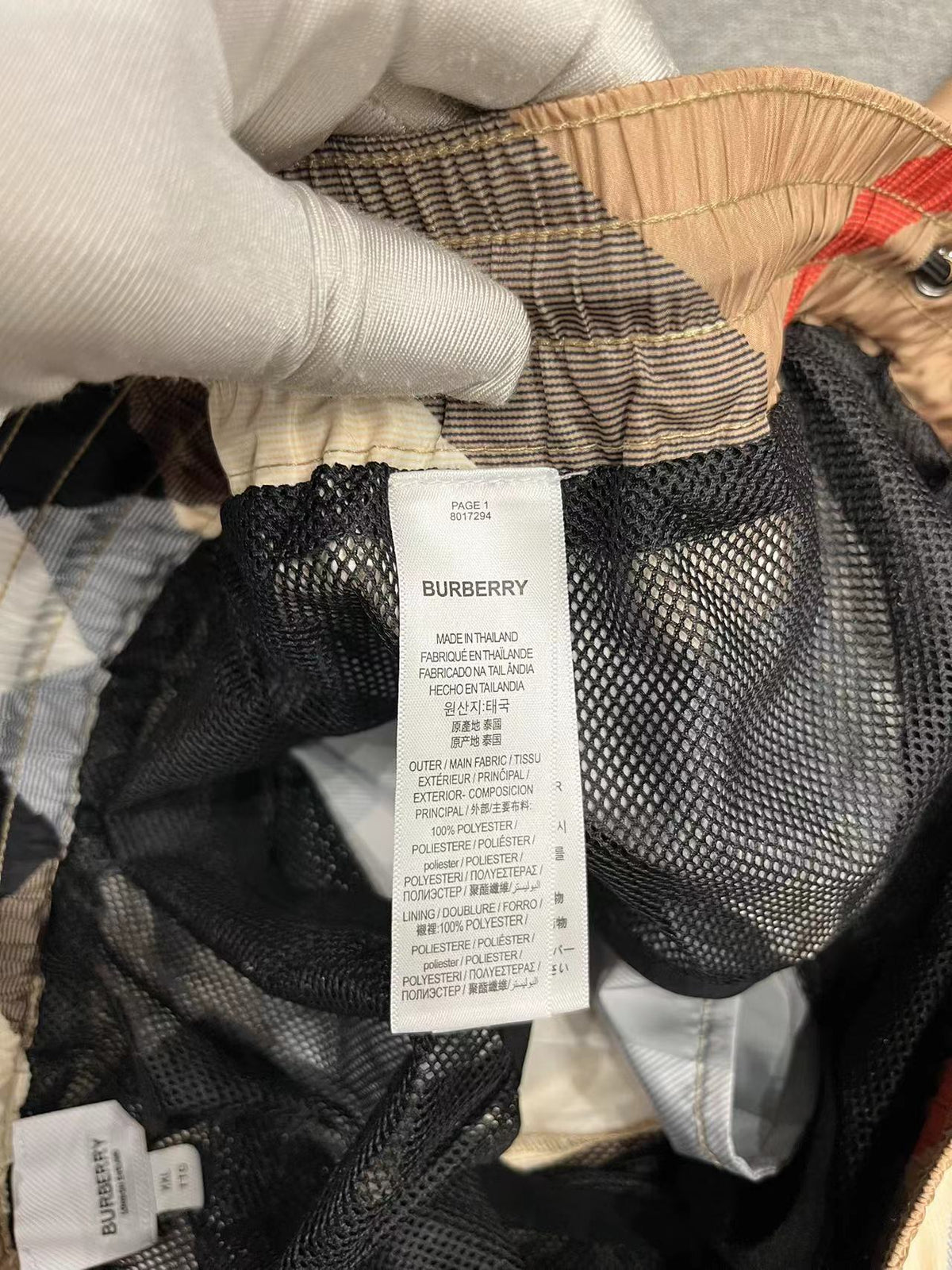 CLASSIC CHECK SWIM SHORTS