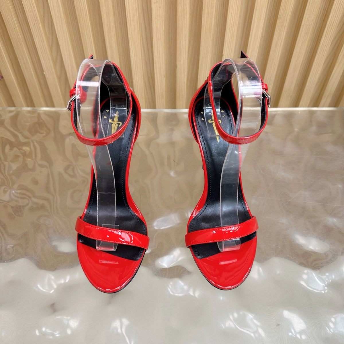 PATENT RED STILETTO SANDALS – GLAM NIGHT EDITION