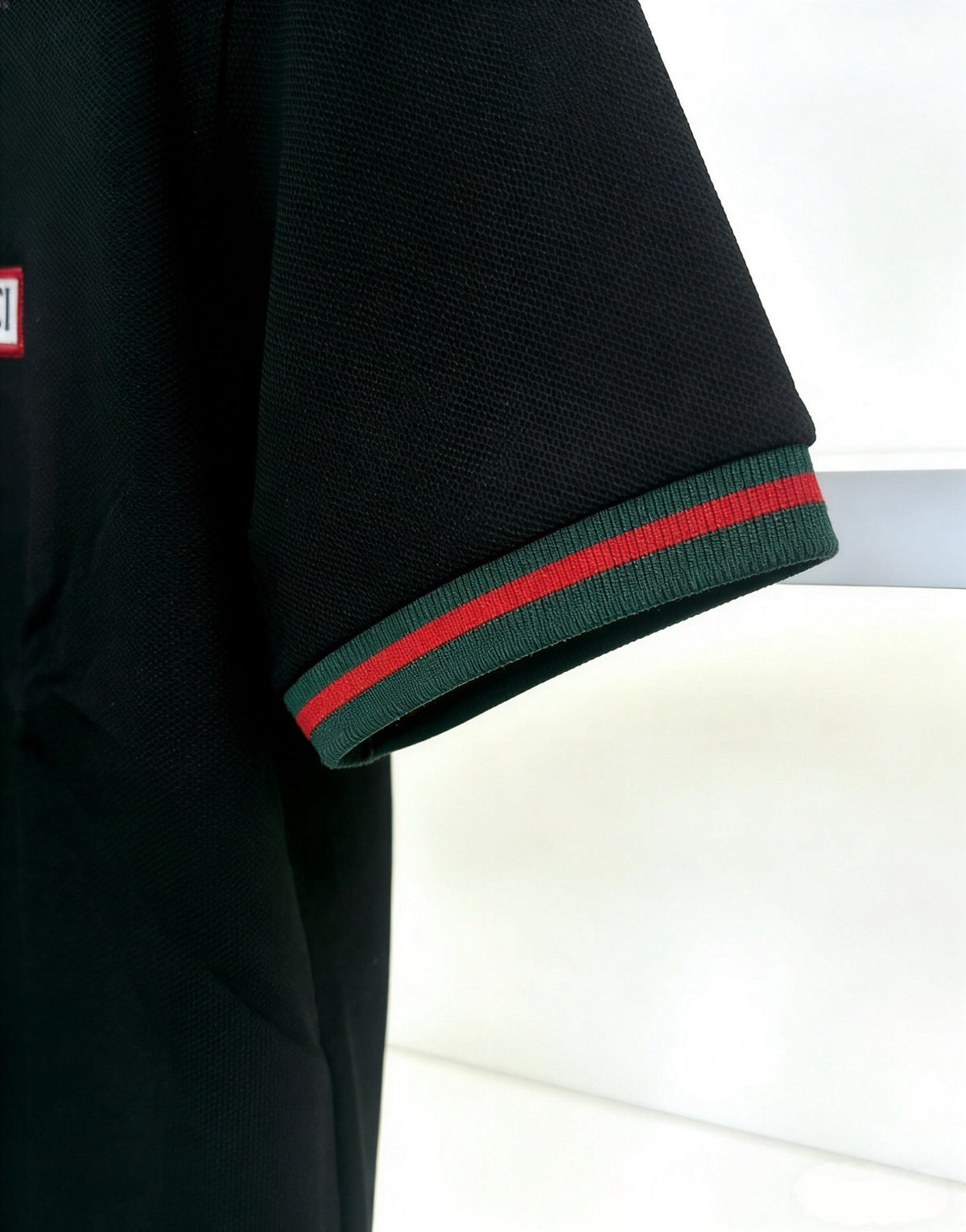 CLASSIC STRIPE COLLAR POLO SHIRT WITH SIGNATURE TRIM