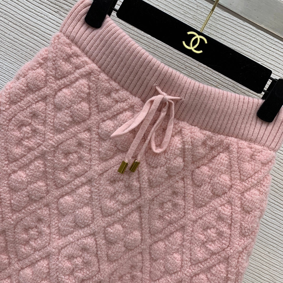 TEXTURED KNIT CARDIGAN AND SKIRT SET