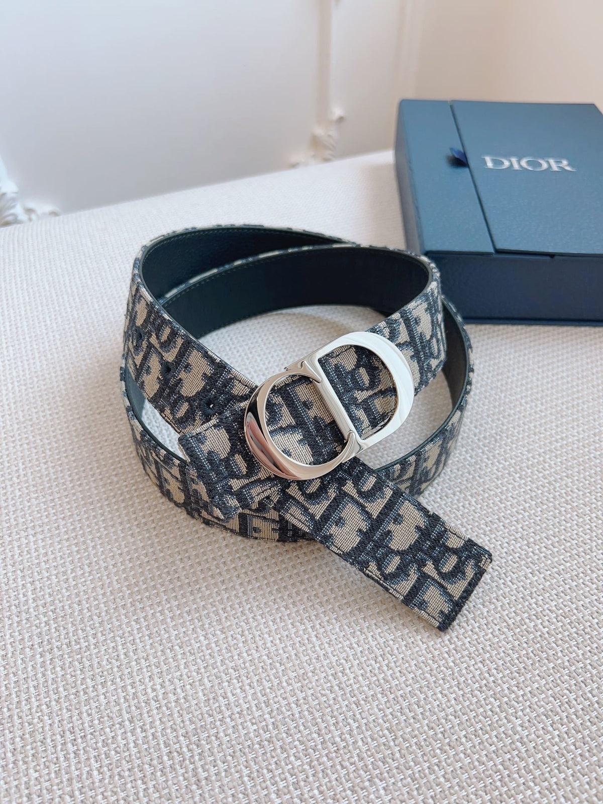 SIGNATURE CANVAS BELT – SILVER BUCKLE EDITION