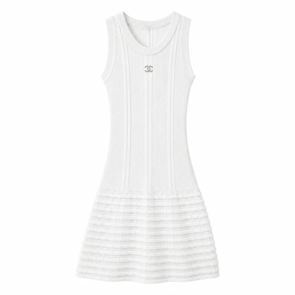 RIBBED KNIT DRESS