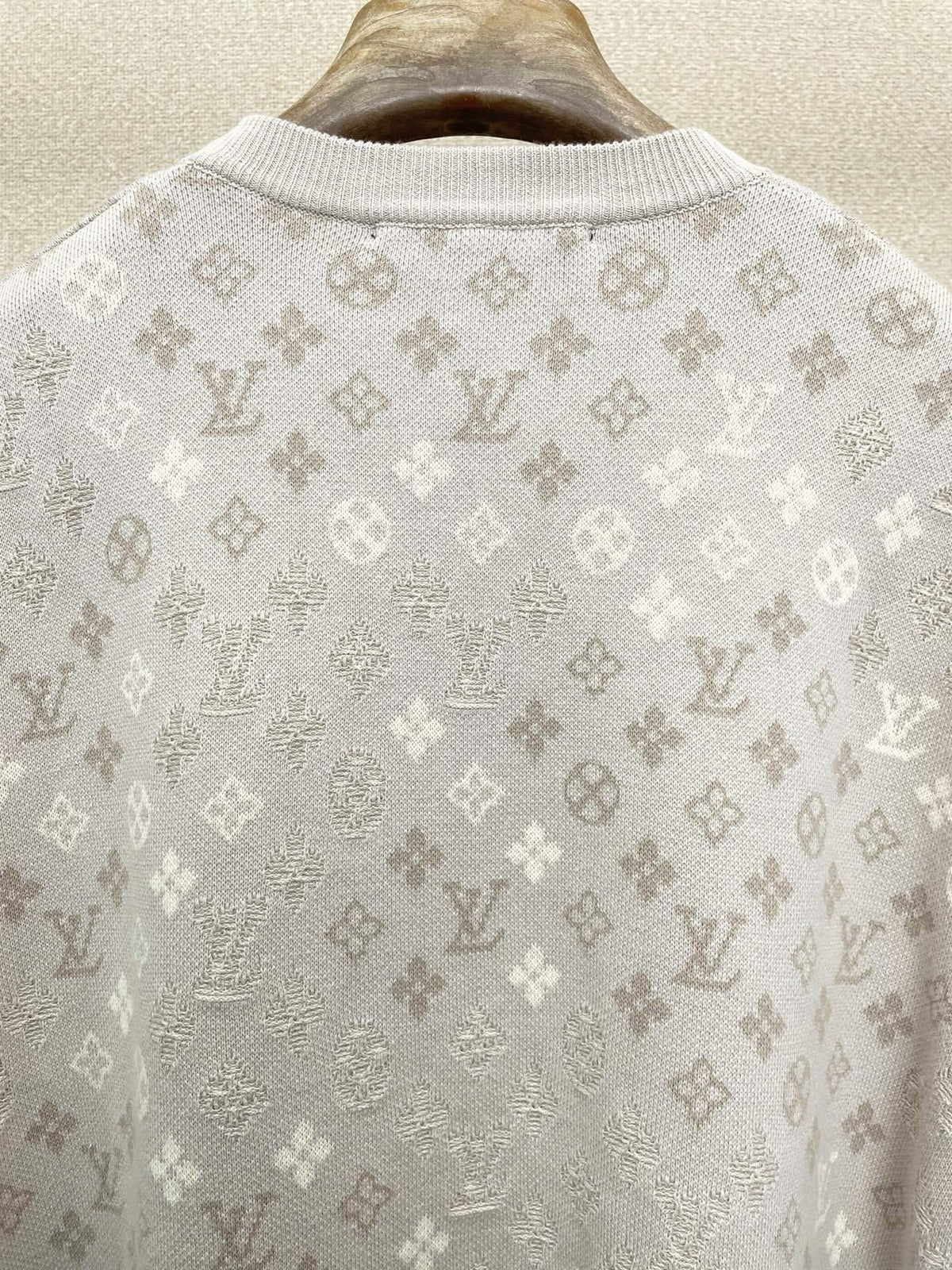 ALL-OVER JACQUARD SHORT-SLEEVE KNIT TOP