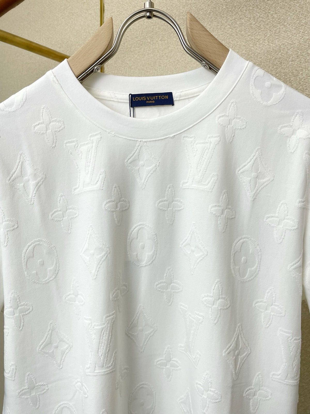 EMBOSSED MONOGRAM COTTON T-SHIRT