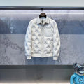 QUILTED WHITE PUFFER JACKET WITH BUTTON CLOSURE