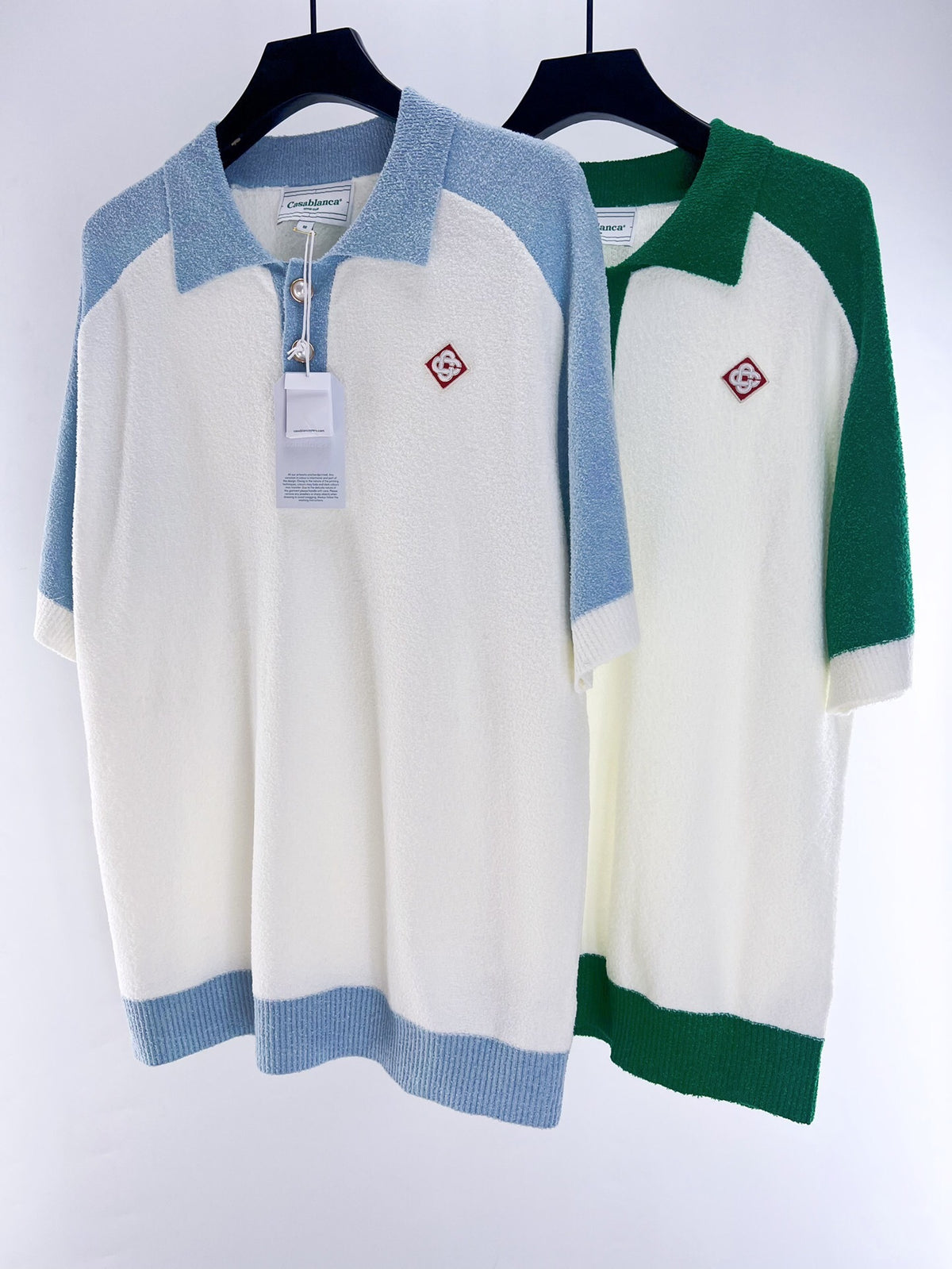 TERRY TEXTURE COLORBLOCK POLO